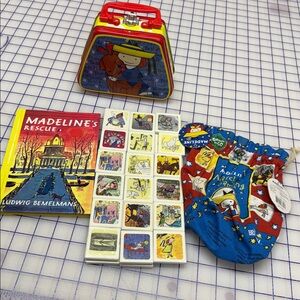 Madeline briar patch matching game, book and tin